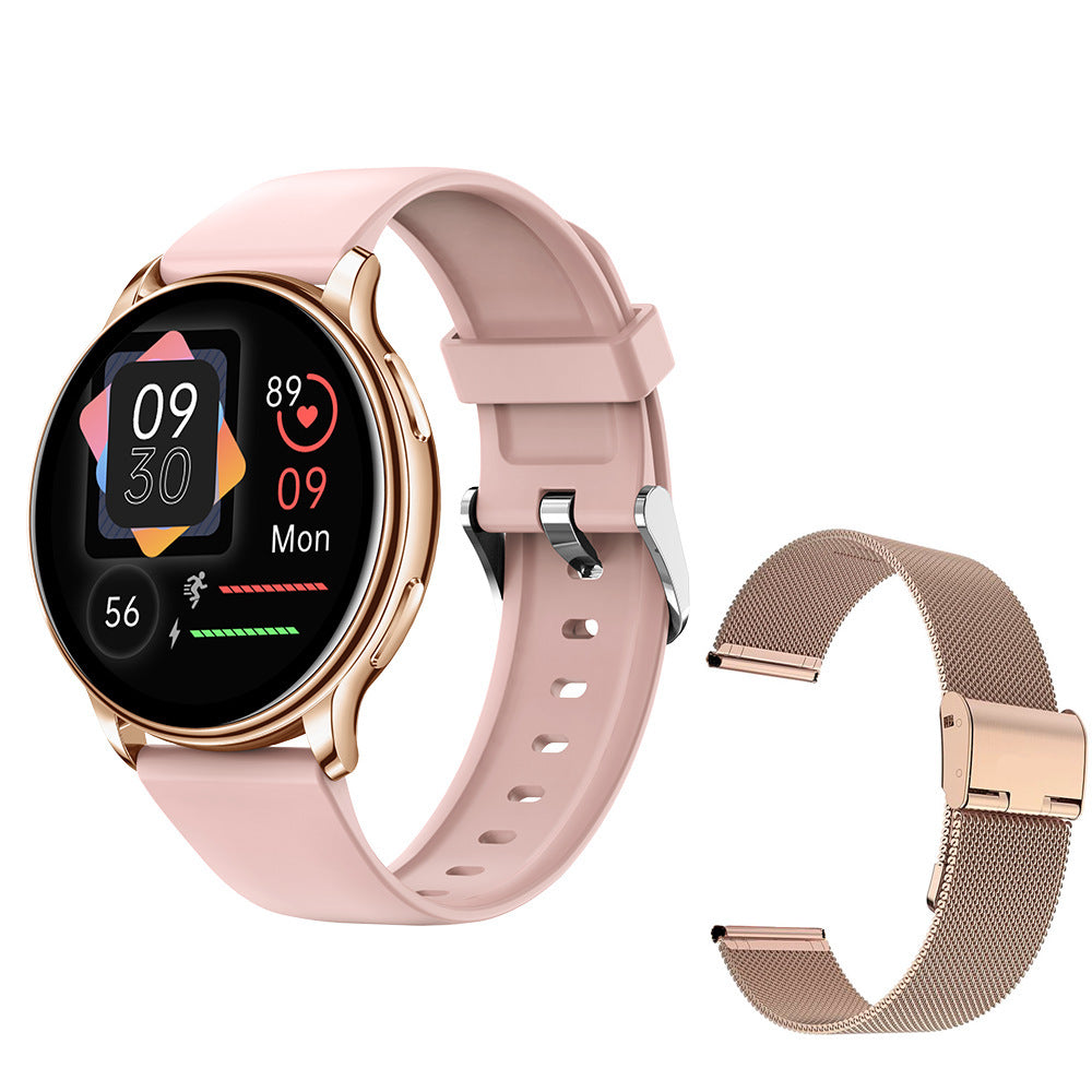 Reloj inteligente para parejas, pantalla redonda, Bluetooth, llamada, frecuencia cardíaca, oxígeno en sangre, monitoreo del sueño