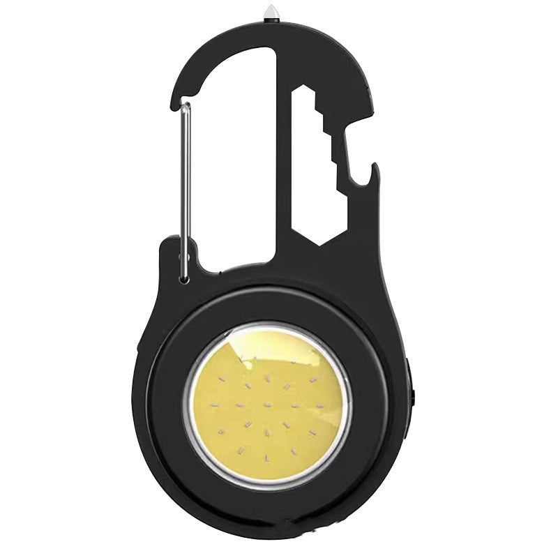 Mini lampe porte-clés multifonctionnelle 6 en 1, petite lampe de poche Super brillante, lampe de travail en alliage d'aluminium