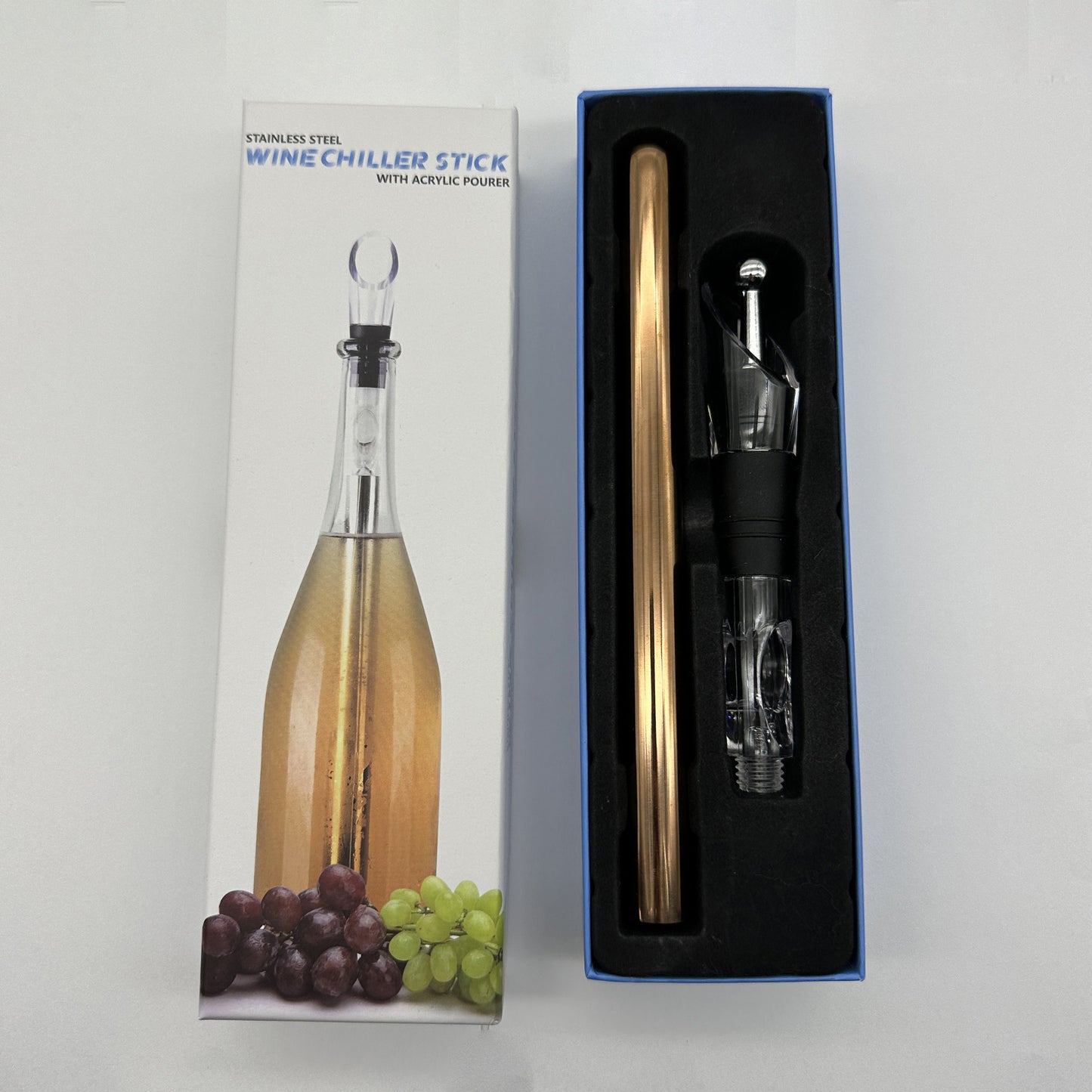 Bâton de refroidissement de bouteille de vin en acier inoxydable, tige de refroidissement de vin étanche, refroidisseur de bière, bâton de congélation de boissons, outils de Bar