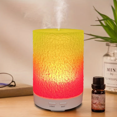 1 enchufe de EE. UU. Humidificador para mujeres embarazadas para bebés, dormitorio en casa, máquina de aromaterapia silenciosa para cabecera, luz ambiental para el hogar, humidificador de aromaterapia de resina ABS 