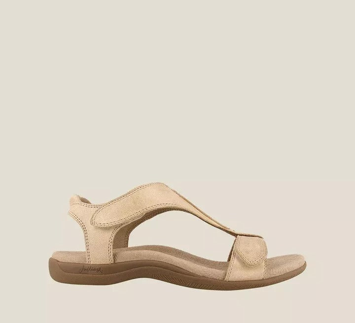 Sandalias con correa de velcro y cuña de plataforma para mujer con hebilla de velcro de suela gruesa grande