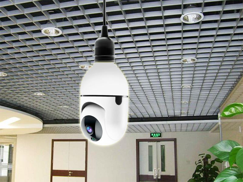 Máquina de cabezal móvil con bombilla, aplicación Yilot, cámara inalámbrica WIFI, monitoreo de seguridad en el hogar