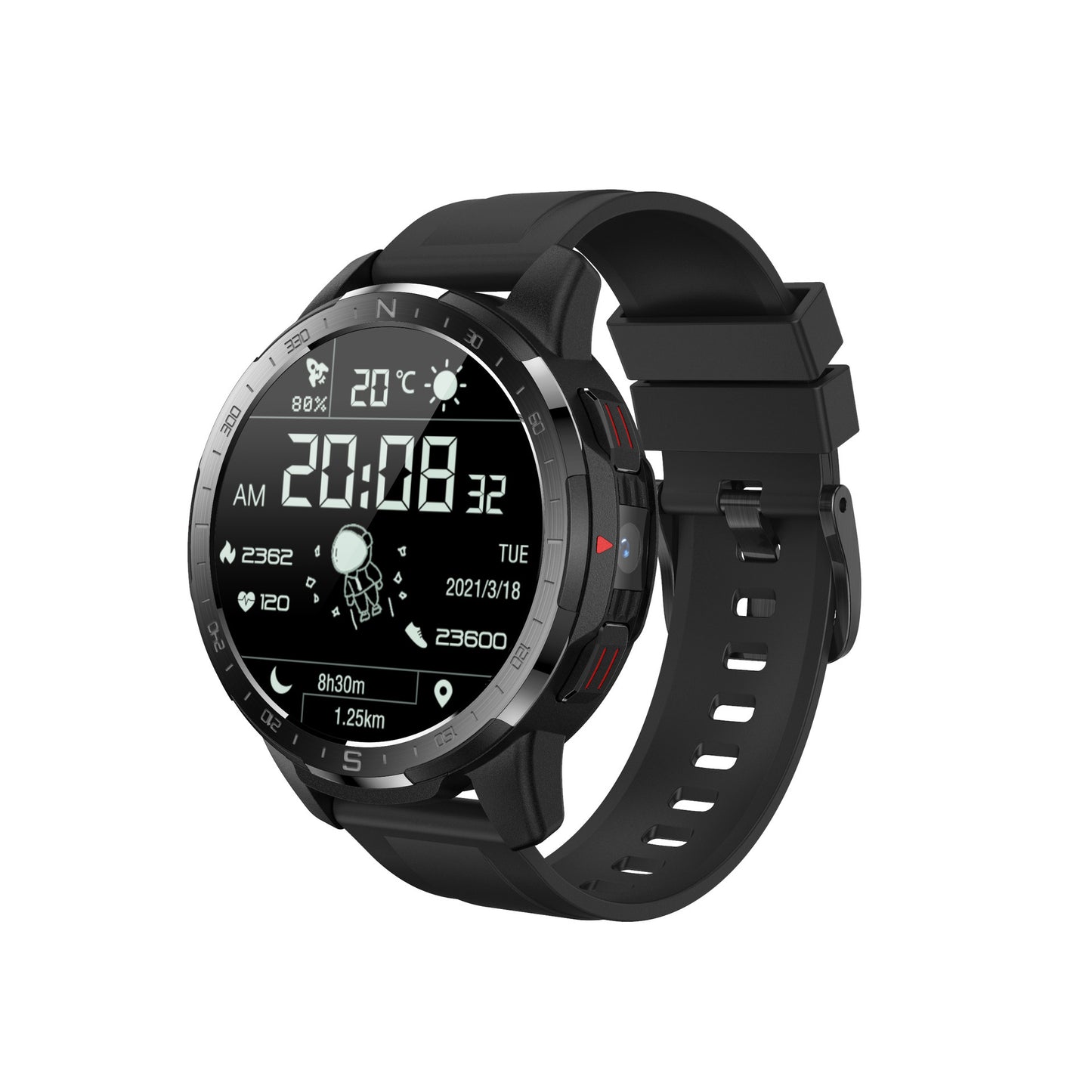 Smartwatch Plug-in 4G Dual Chip Sistema dual Cámara única