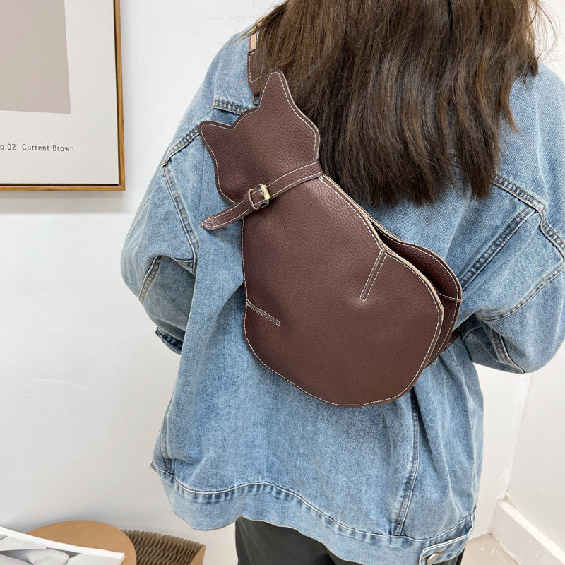 Nouveau sac à bandoulière messager chat mignon pour femmes