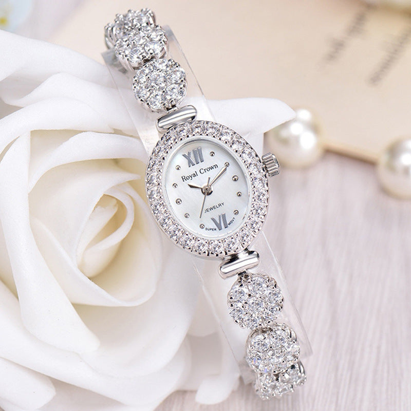 Montre Bracelet Quartz Pleine Étoile Diamant Montre Femme