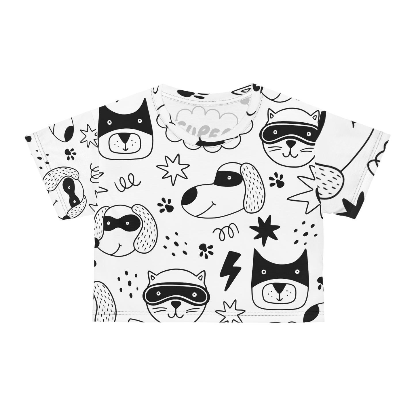 Doodle Dogs & Cats - Inovax Crop Tee