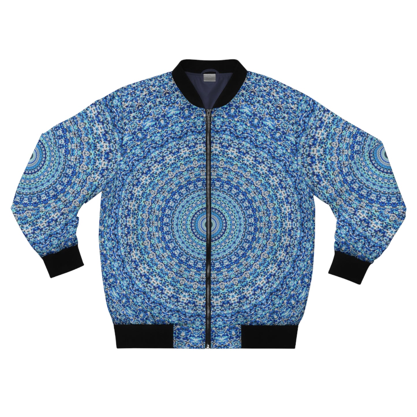 Mandala Bleu - Blouson Bomber Inovax pour Homme