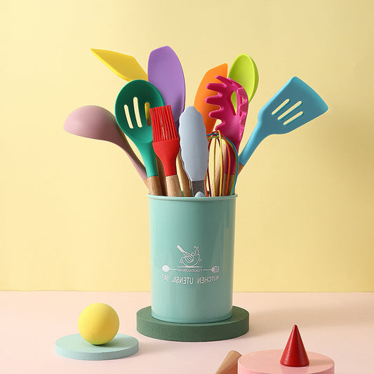 Ustensiles de cuisine en Silicone, ensemble d'ustensiles de cuisine résistants à la chaleur, ustensiles de cuisine antiadhésifs, outils de cuisson