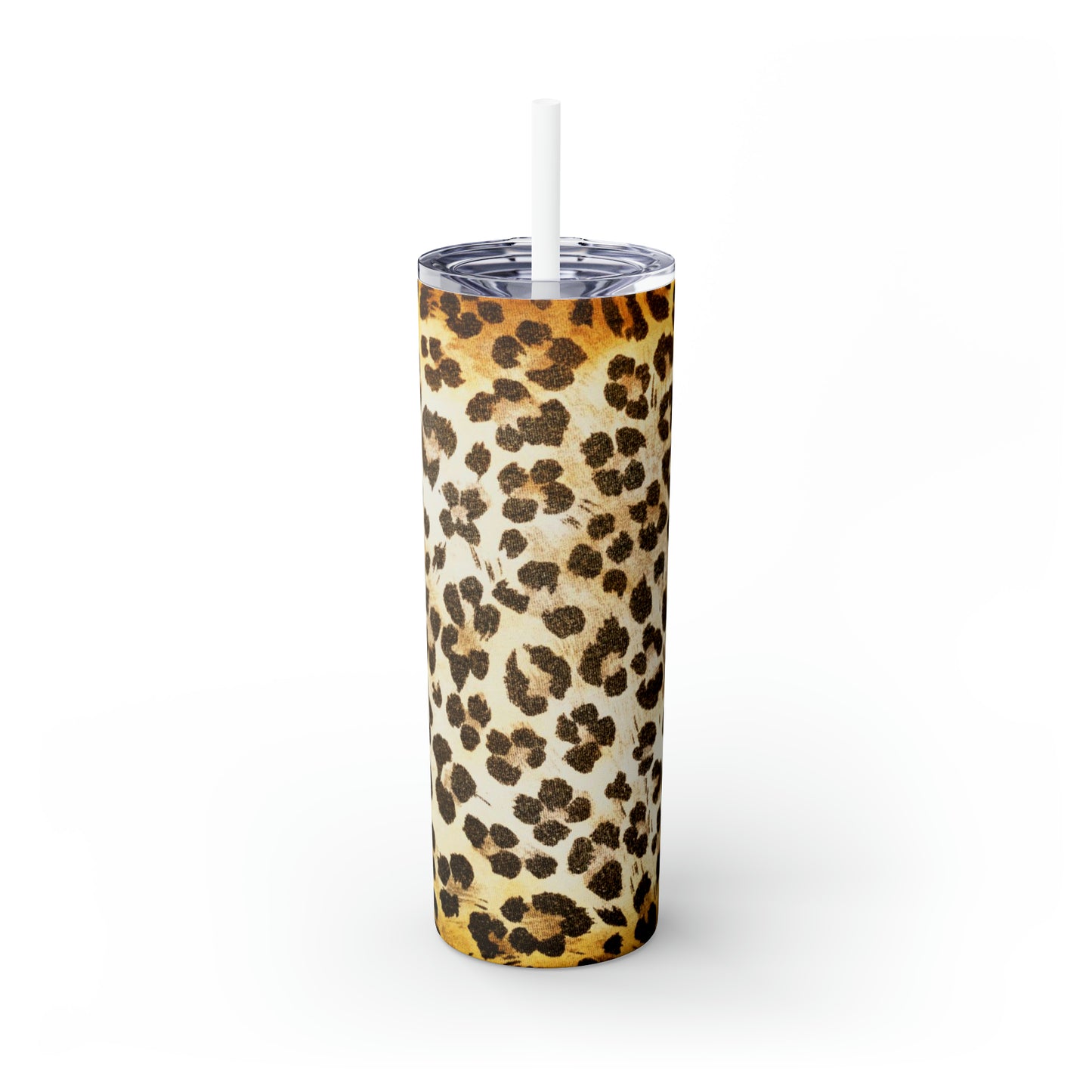 Cheetah - Inovax Maars® Skinny Tumbler with Straw 20oz