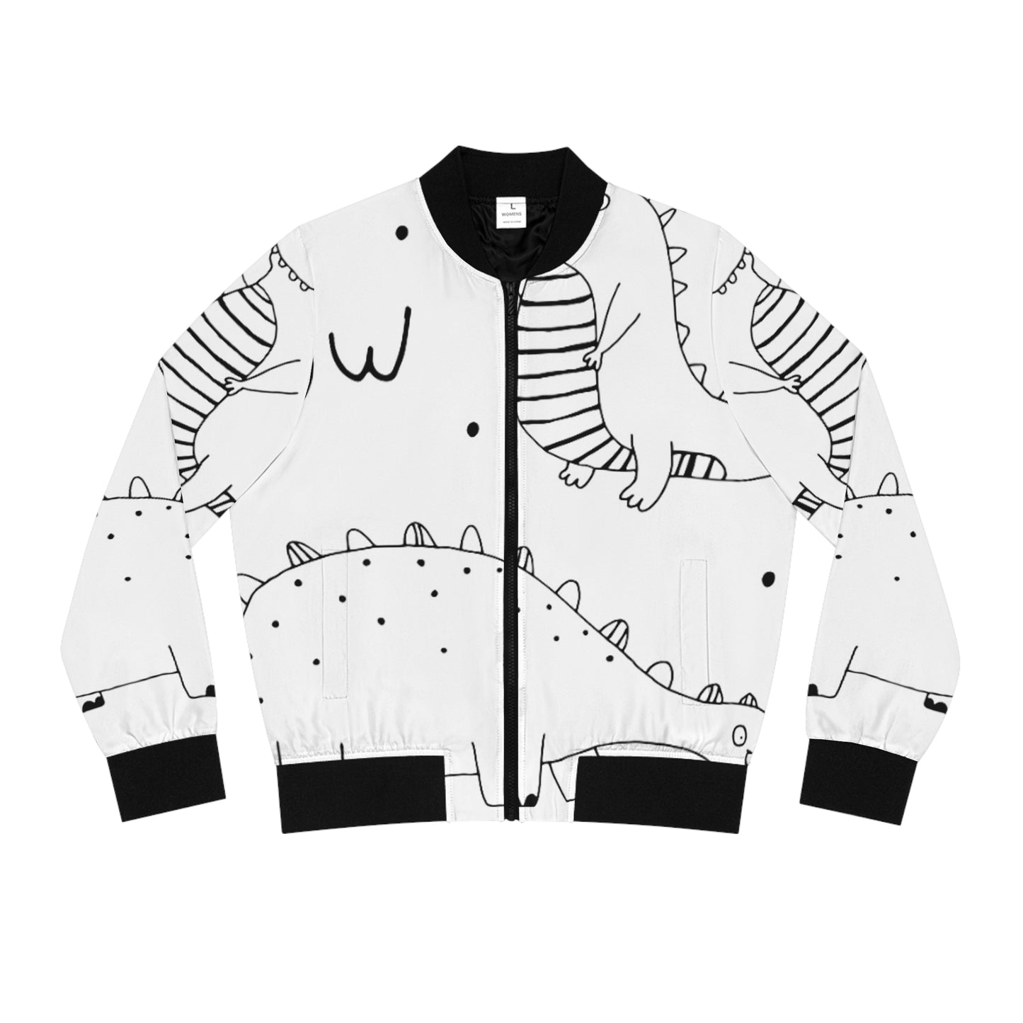 Doodle Dinosours - Chaqueta bomber Inovax para mujer