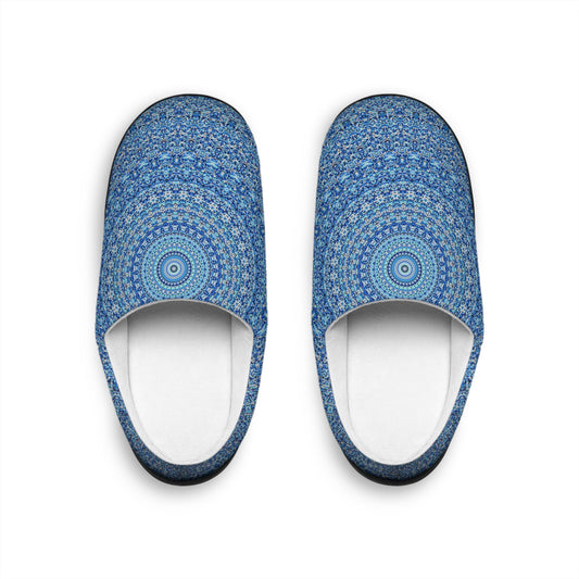 Mandala Azul - Zapatillas de Interior Mujer Inovax