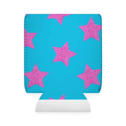 Pink Stars - Inovax Can Cooler Sleeve