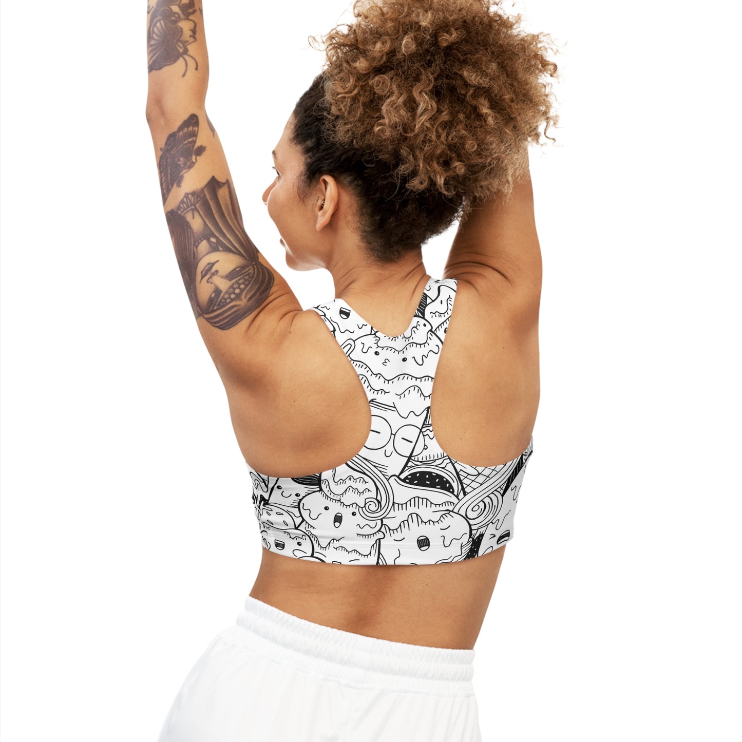 Doodle Icecream - Inovax Seamless Sports Bra