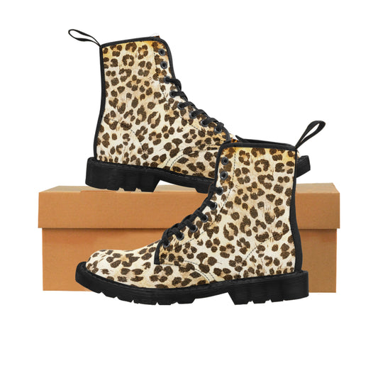 Cheetah - Inovax Woman's Canvas Boots