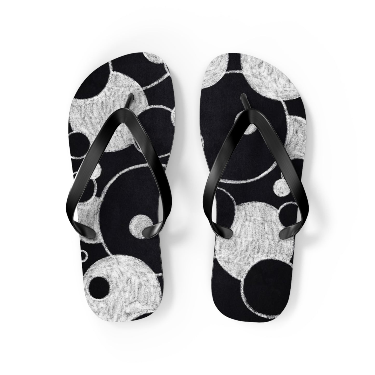 Black Dots - Inovax Flip Flops