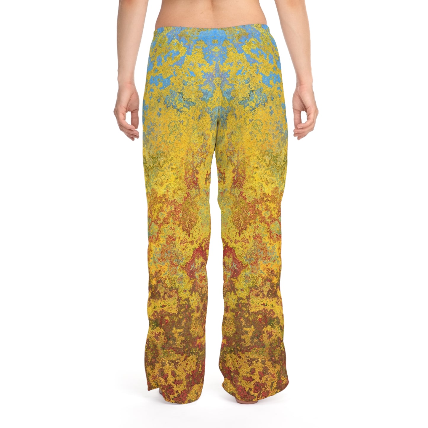 Gold and blue spots - Inovax Women's Pajama Pants