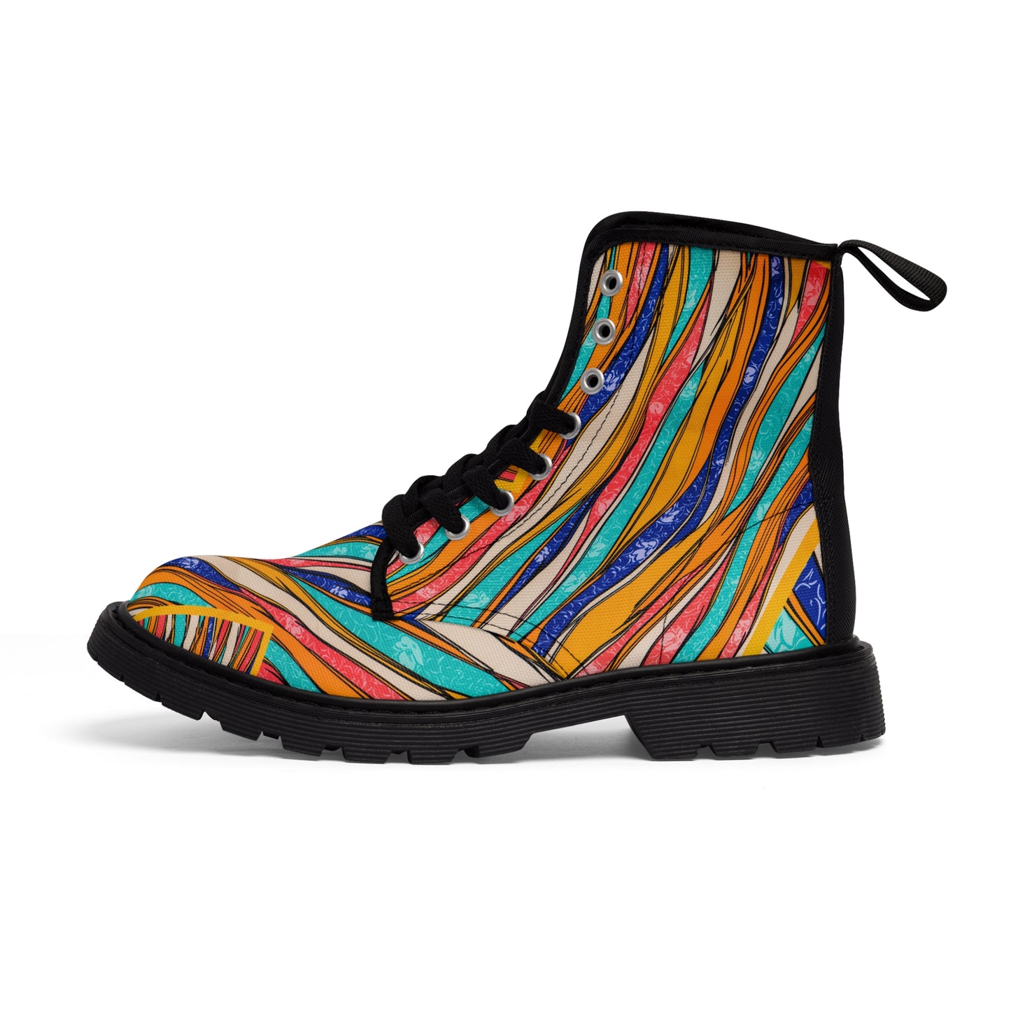 Color Brushstroke - Inovax Men's Canvas Boots