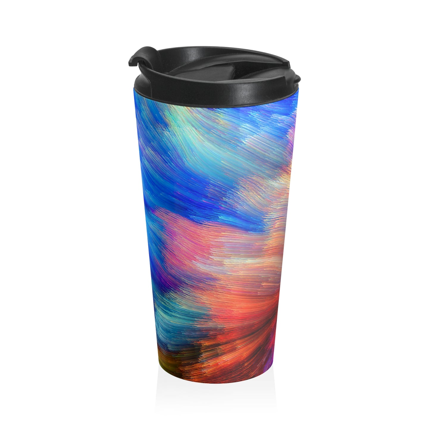 Neon Splash - Taza de viaje de acero inoxidable Inovax