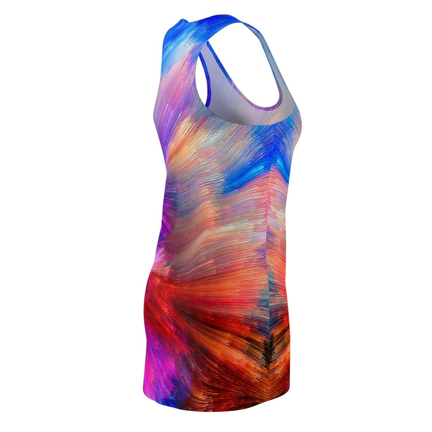 Neon Splash - Inovax Women's Cut & Sew Racerback Dress