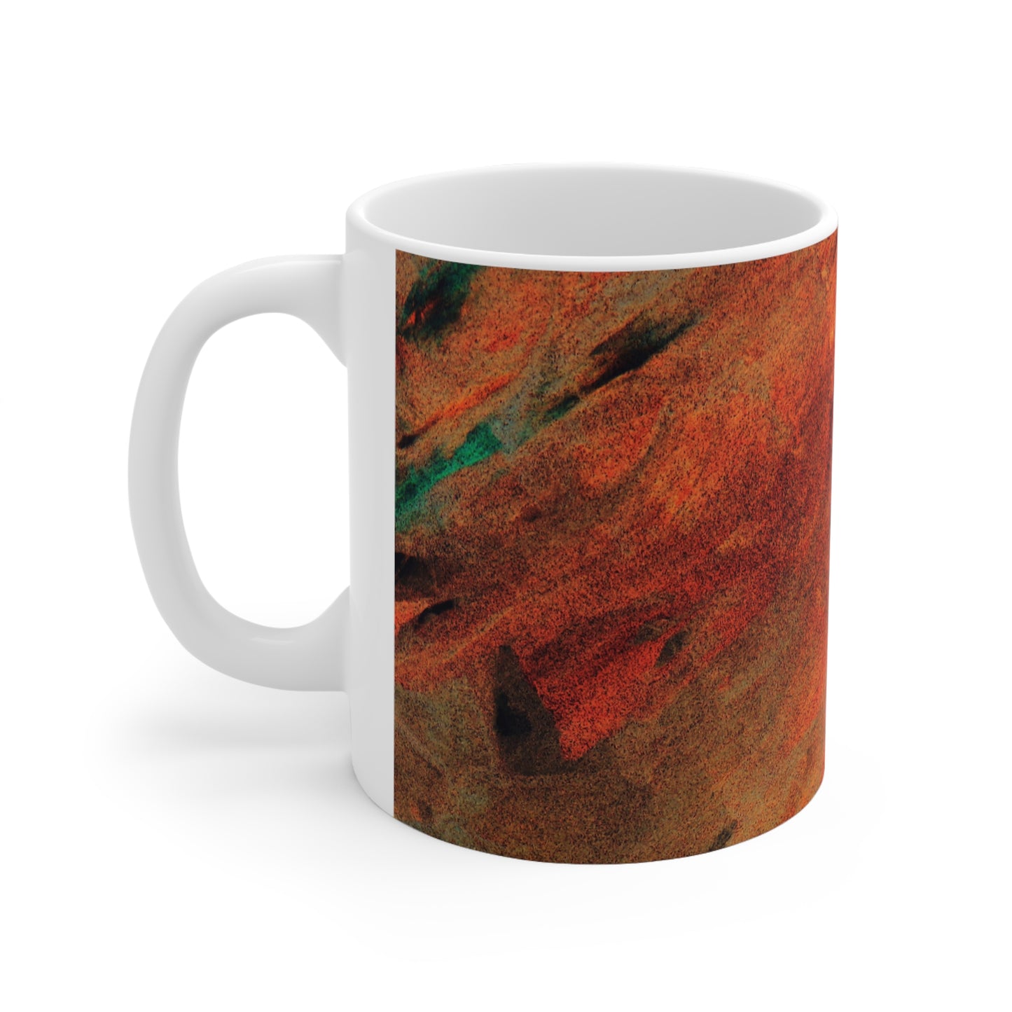 Orange flush - Tasse en céramique Inovax 11oz