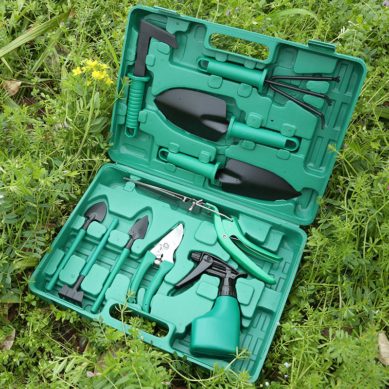 Ensemble d'outils de jardinage de dix pièces