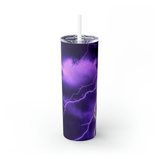 Electric Thunder - Inovax Maars® Skinny Tumbler with Straw 20oz