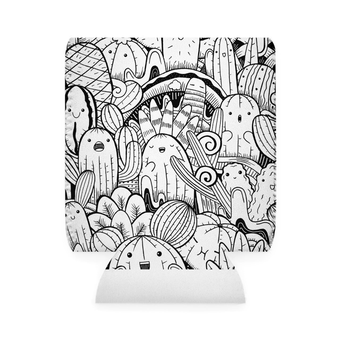 Doodle Cactus - Funda enfriadora de latas Inovax