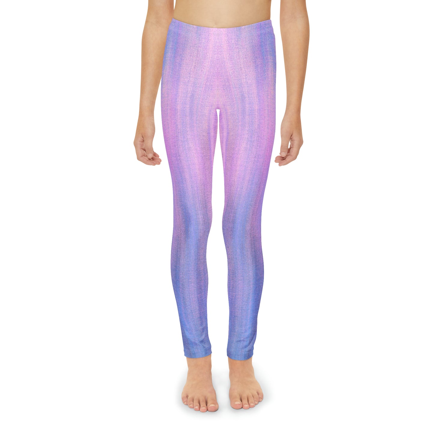 Azul y morado metálico - Leggings largos para jóvenes Inovax