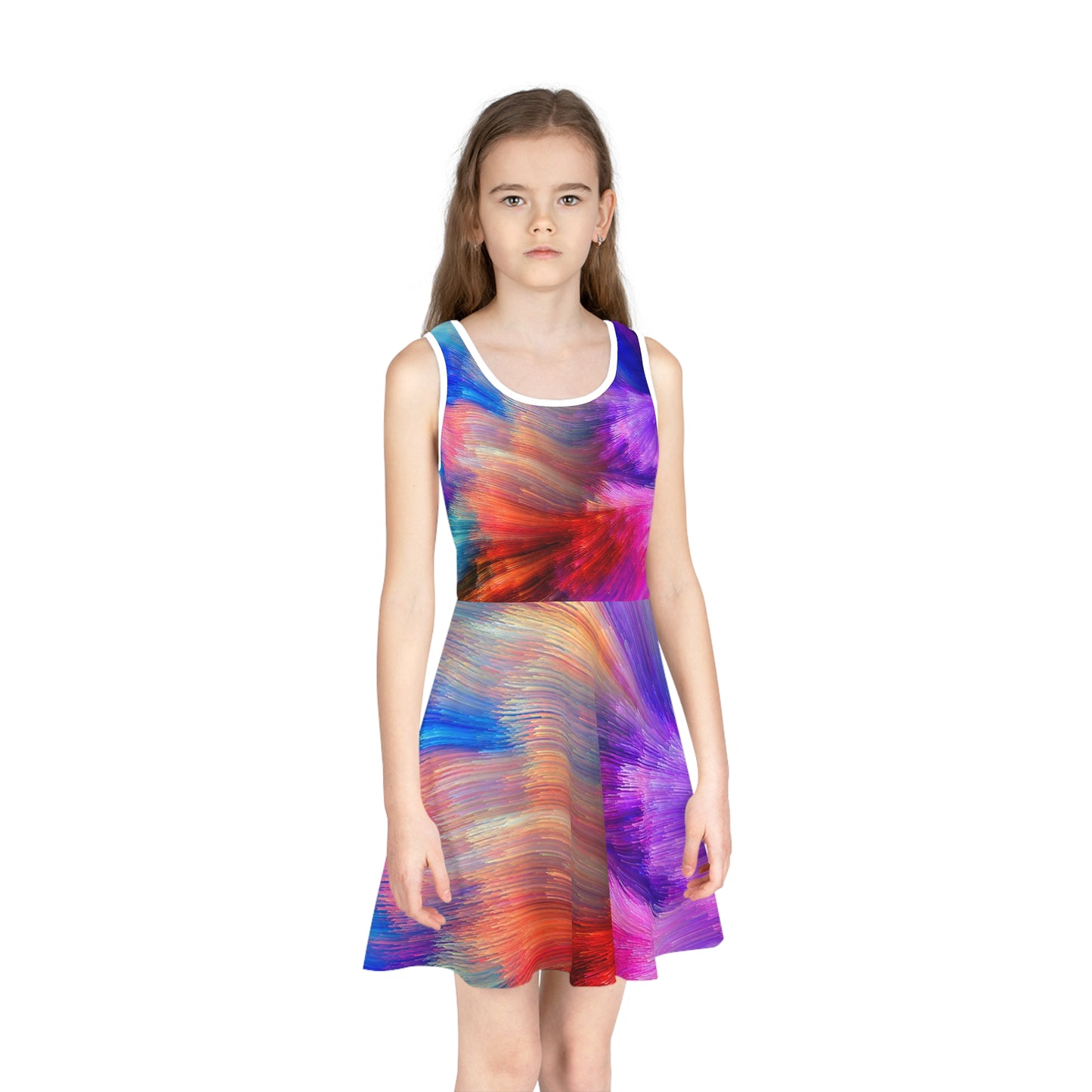 Neon Splash - Inovax Girl's Sleeveless Sundress