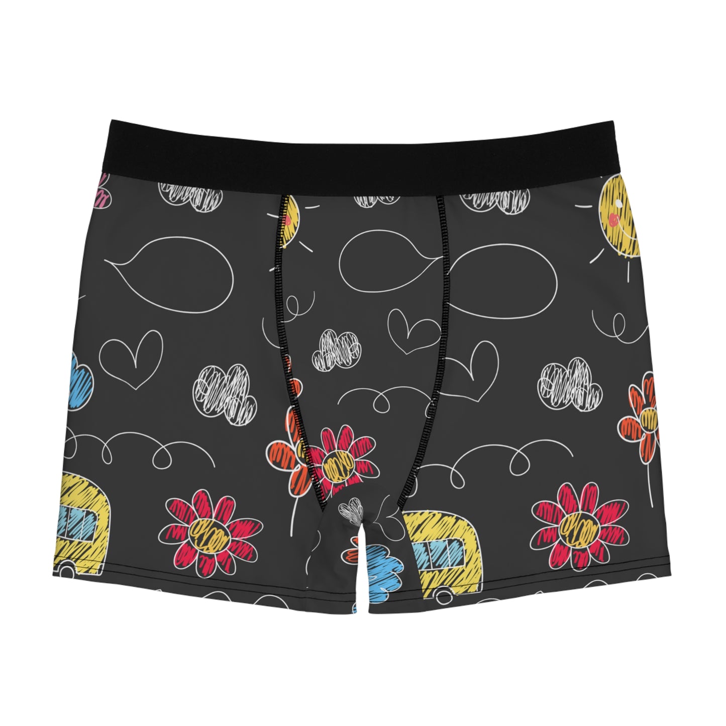 Kids Doodle Playground - Calzoncillos tipo bóxer para hombre Inovax