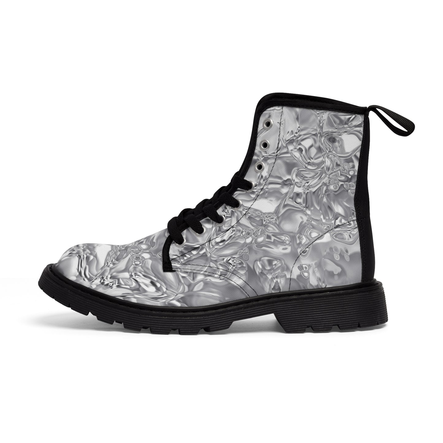 Métallique - Bottes en toile pour femme Inovax