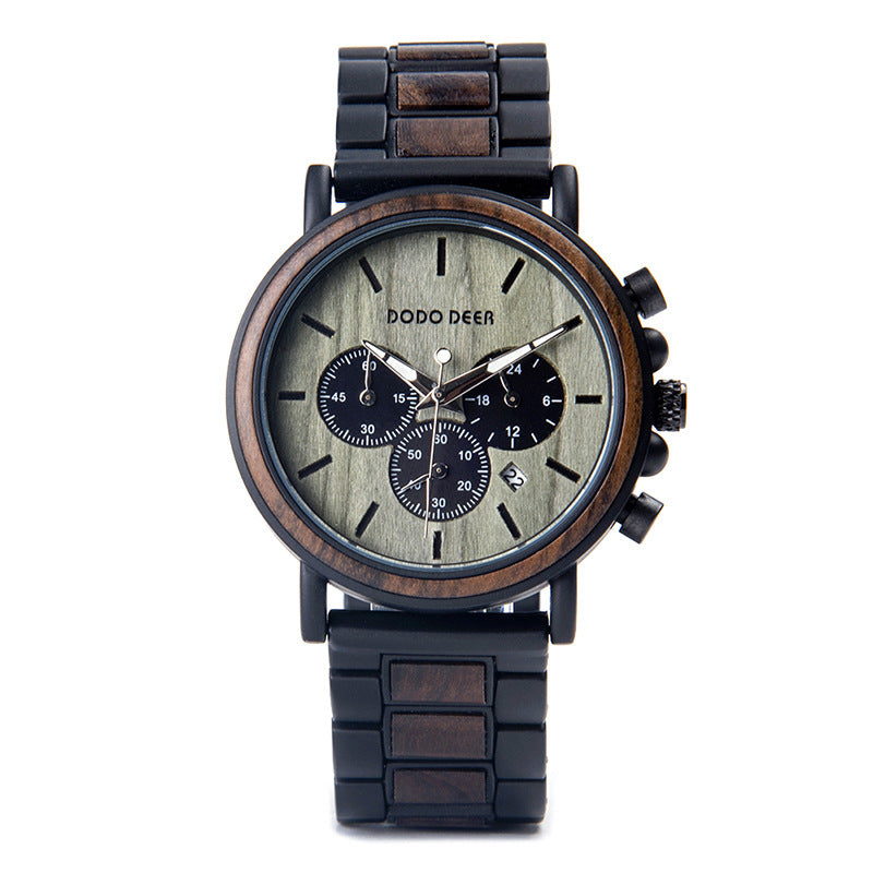 Wooden waterproof watch