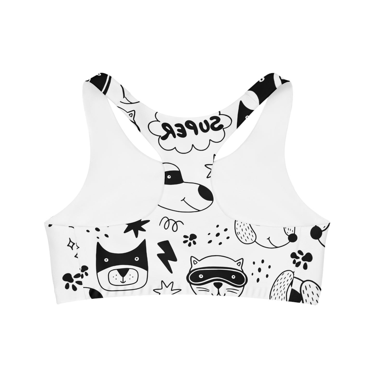 Doodle Dogs & Cats - Inovax Seamless Sports Bra