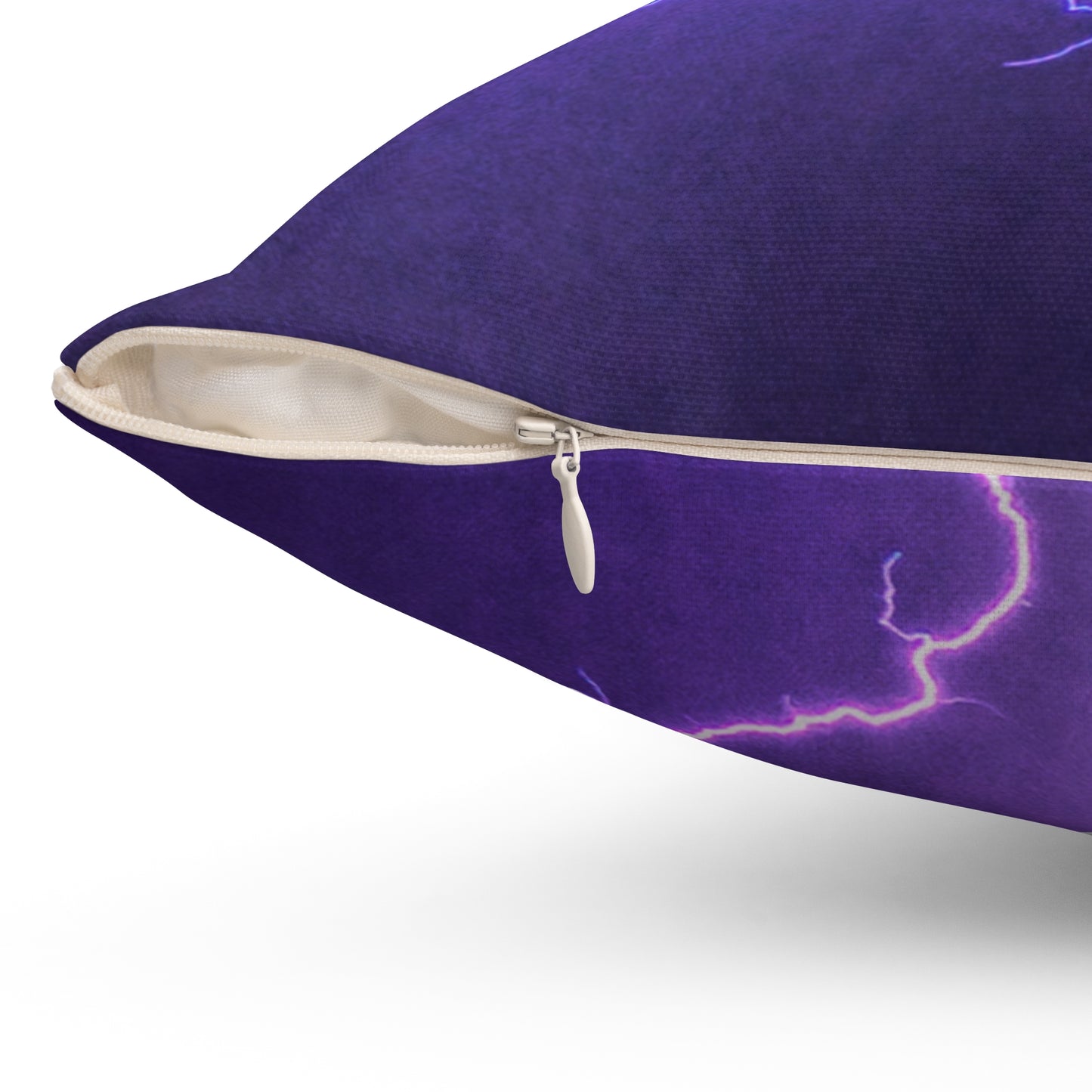 Electric Thunder - Inovax Spun Polyester Square Pillow