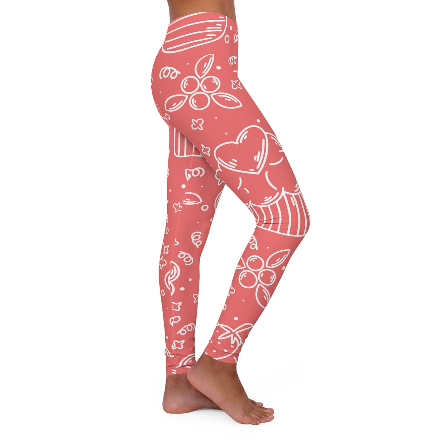 Doodle Pancake - Leggings en spandex pour femmes Inovax