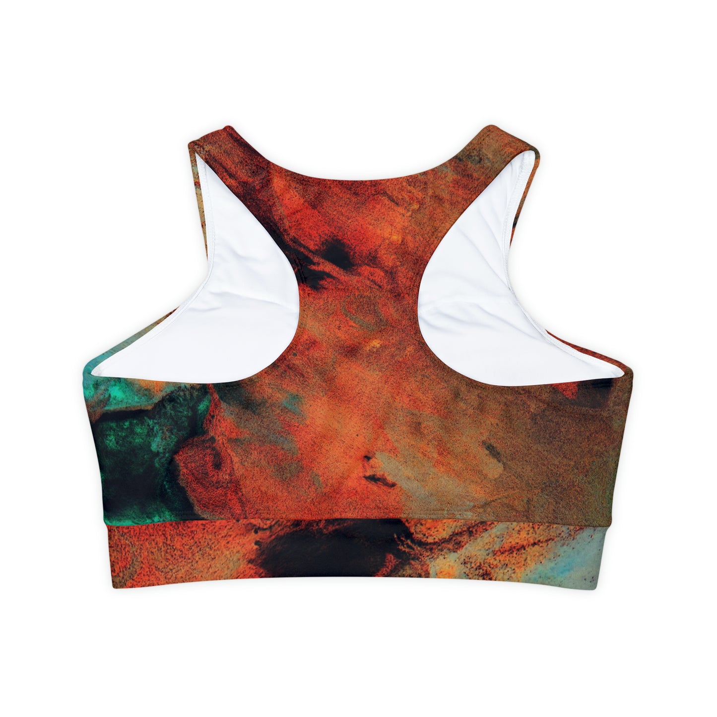 Orange flush - Inovax Padded Sports Bra