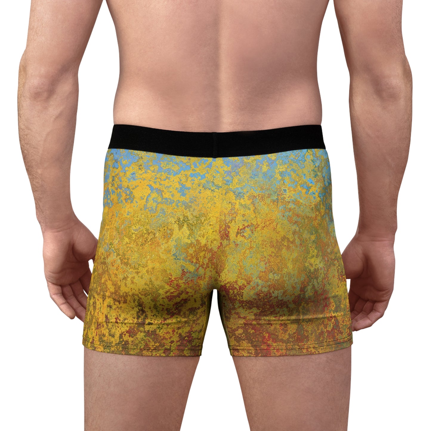 Gold and blue spots - Inovax Men's Boxer Briefs