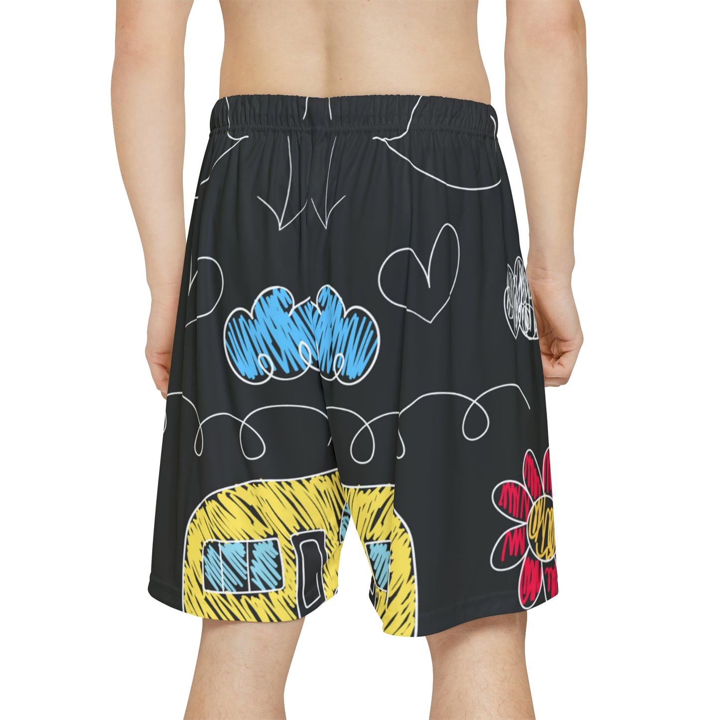 Kids Doodle Playground - Pantalones cortos deportivos para hombre Inovax