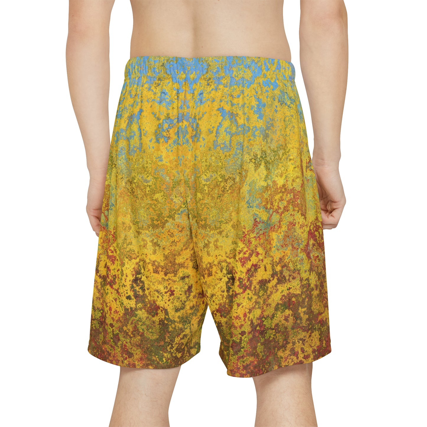 Gold and blue spots - Inovax Men’s Sports Shorts