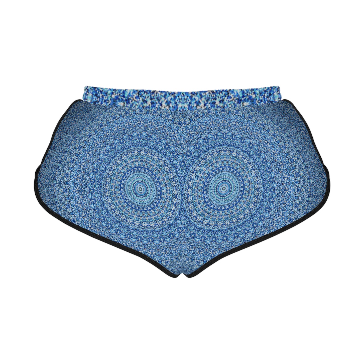 Blue Mandala - Pantalones cortos relajados para mujer Inovax