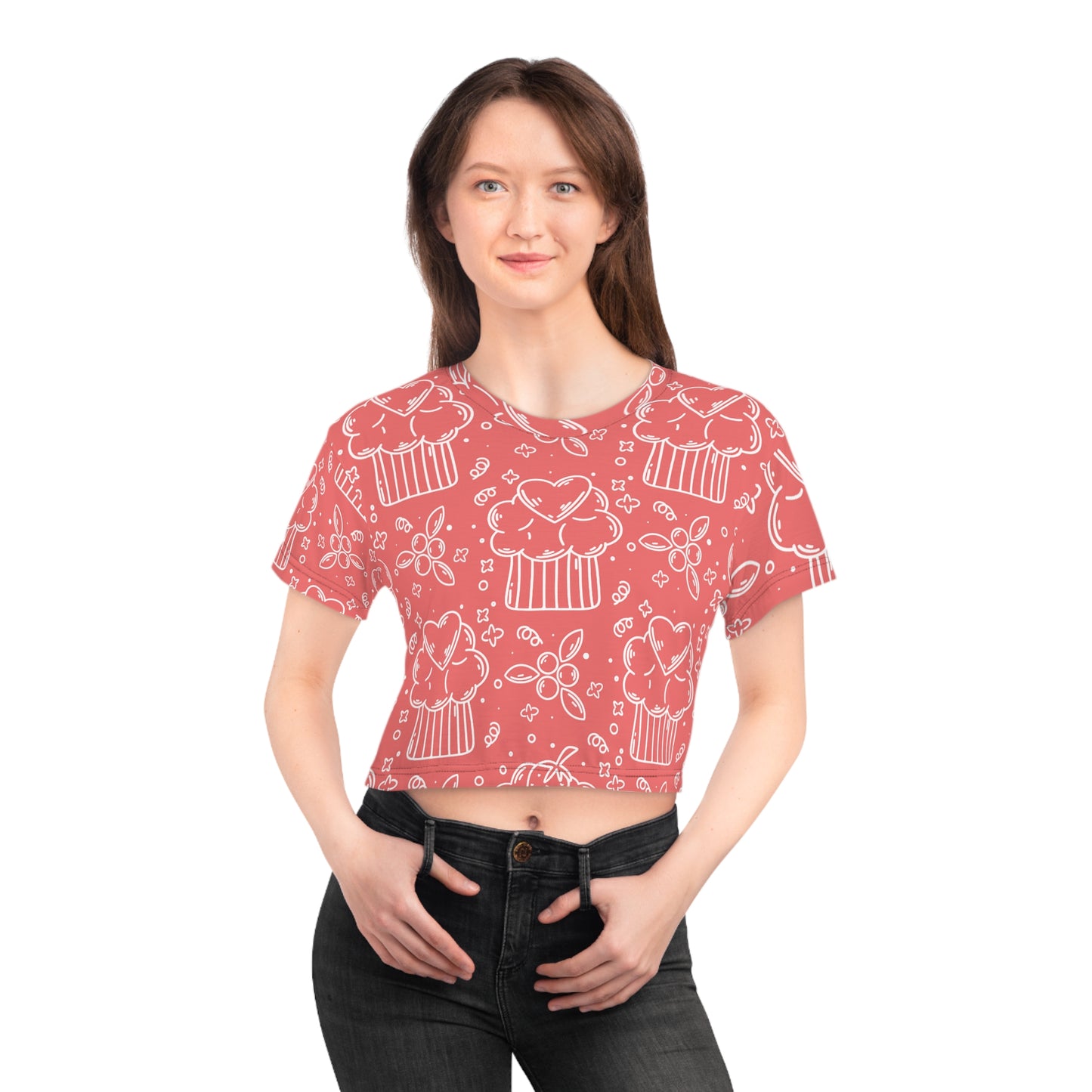 Doodle Pancake - Inovax Crop Tee