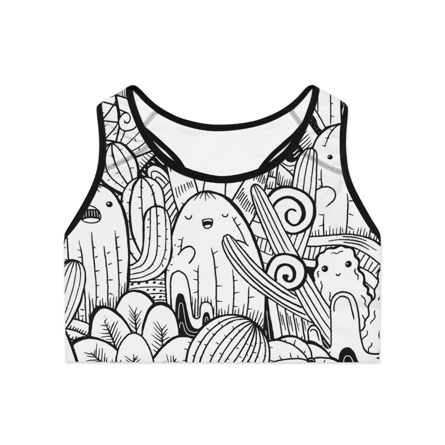 Doodle Cactus - Soutien-gorge de sport Inovax