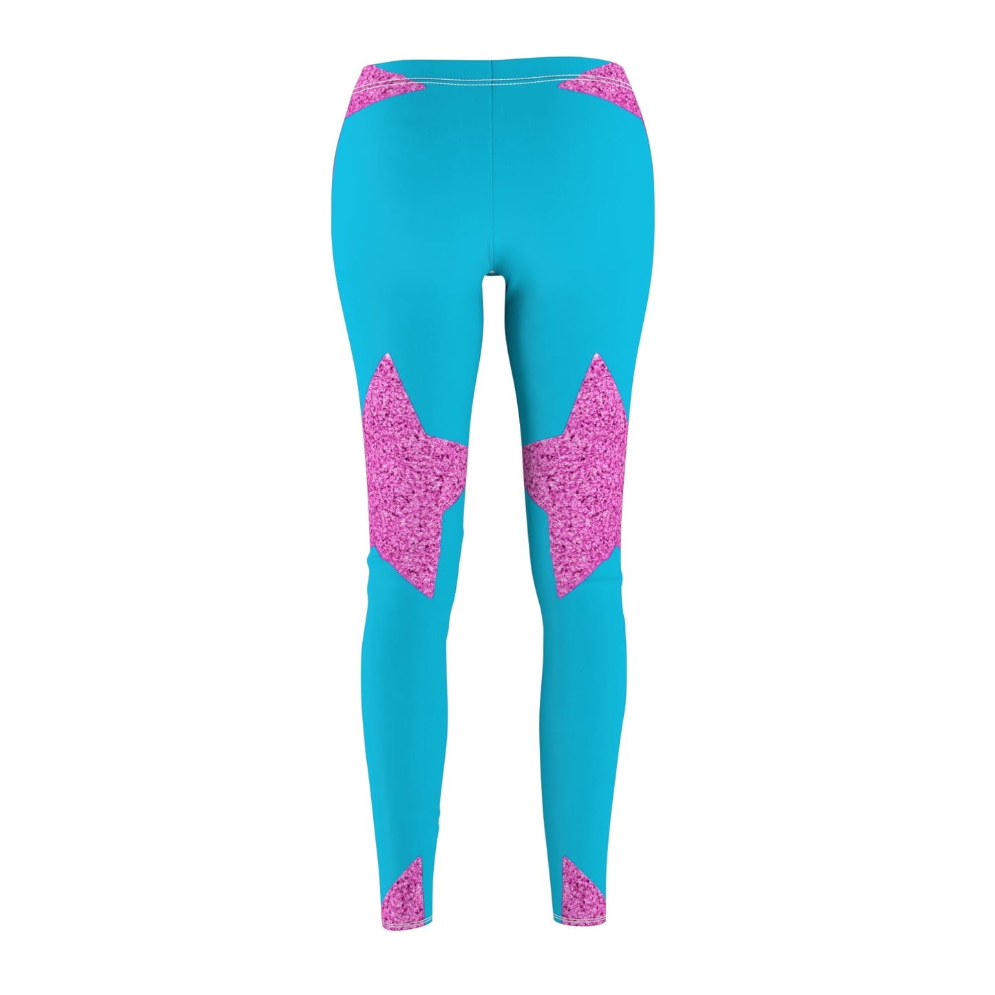 Pink Stars - Inovax Women's cut & sew Casual Leggings