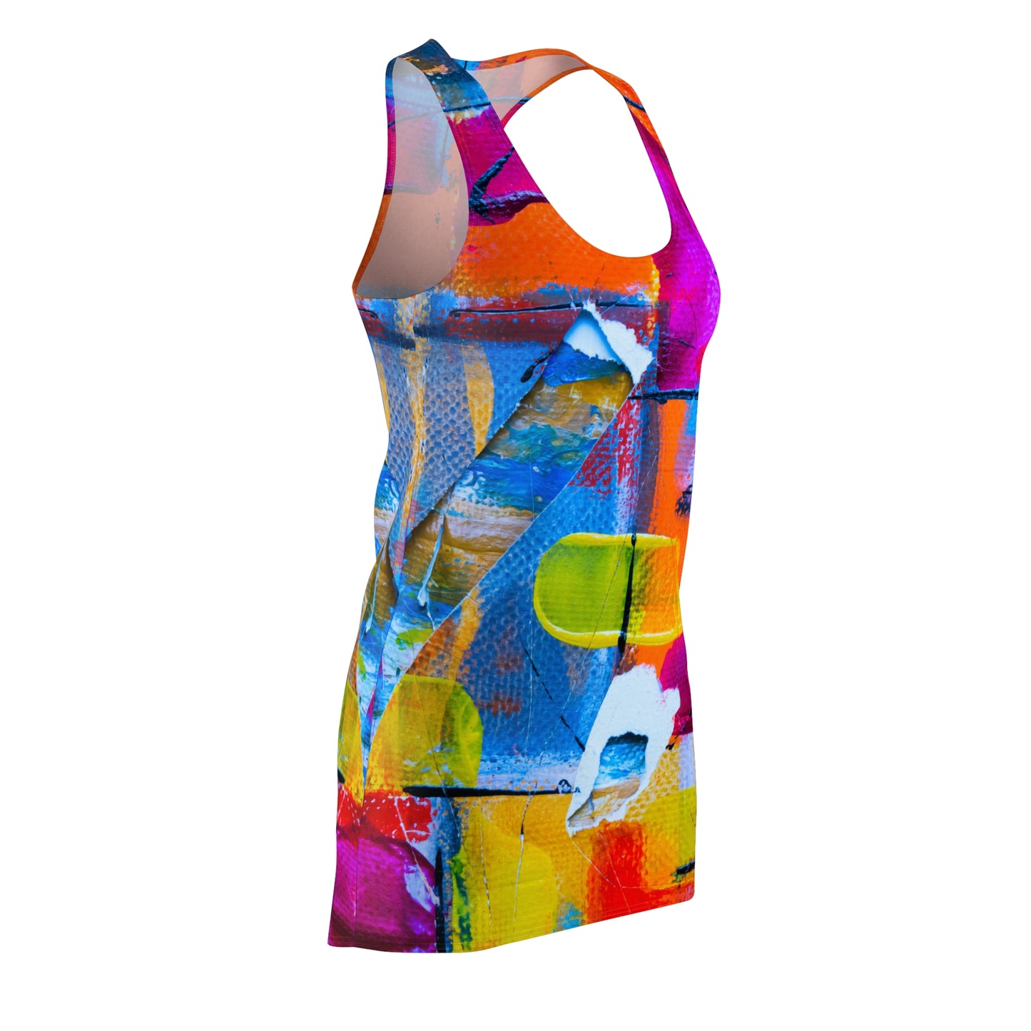 Square Colors - Inovax Women's Cut & Sew Racerback Dress