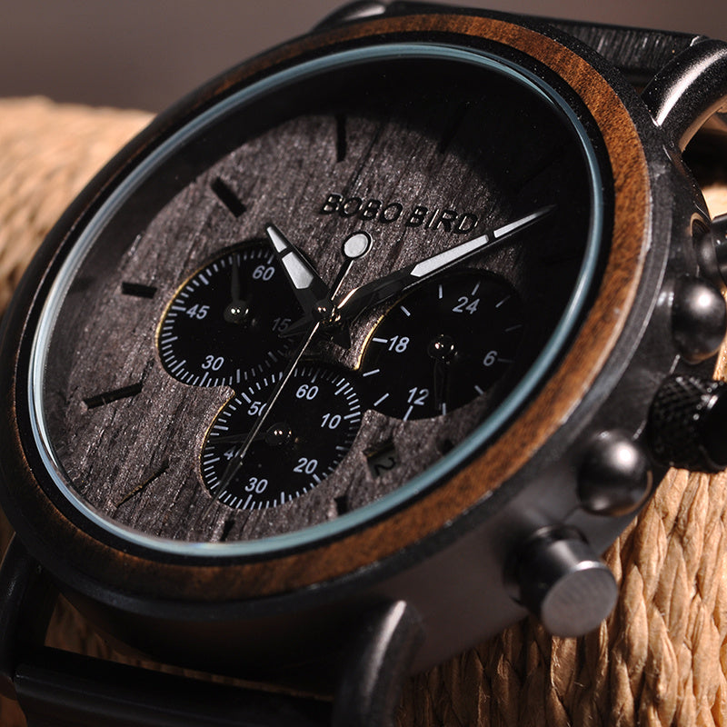 Montre en bois pour homme 