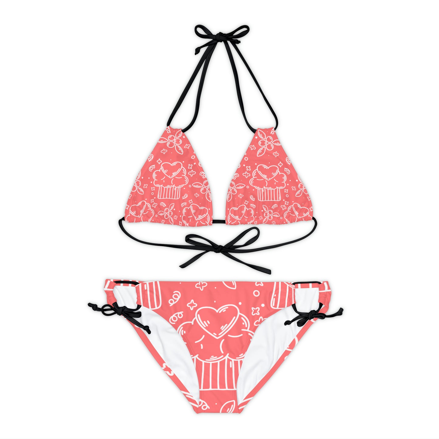 Doodle Pancake - Conjunto de bikini con tiras Inovax