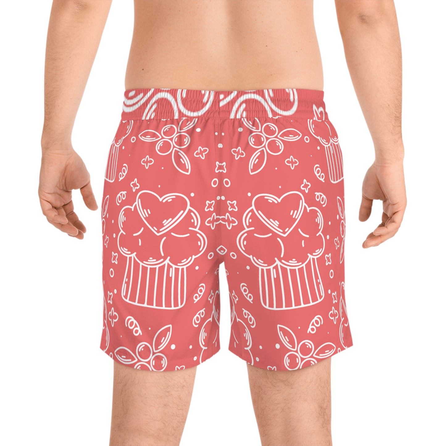 Doodle Pancake - Short de bain mi-long pour hommes Inovax