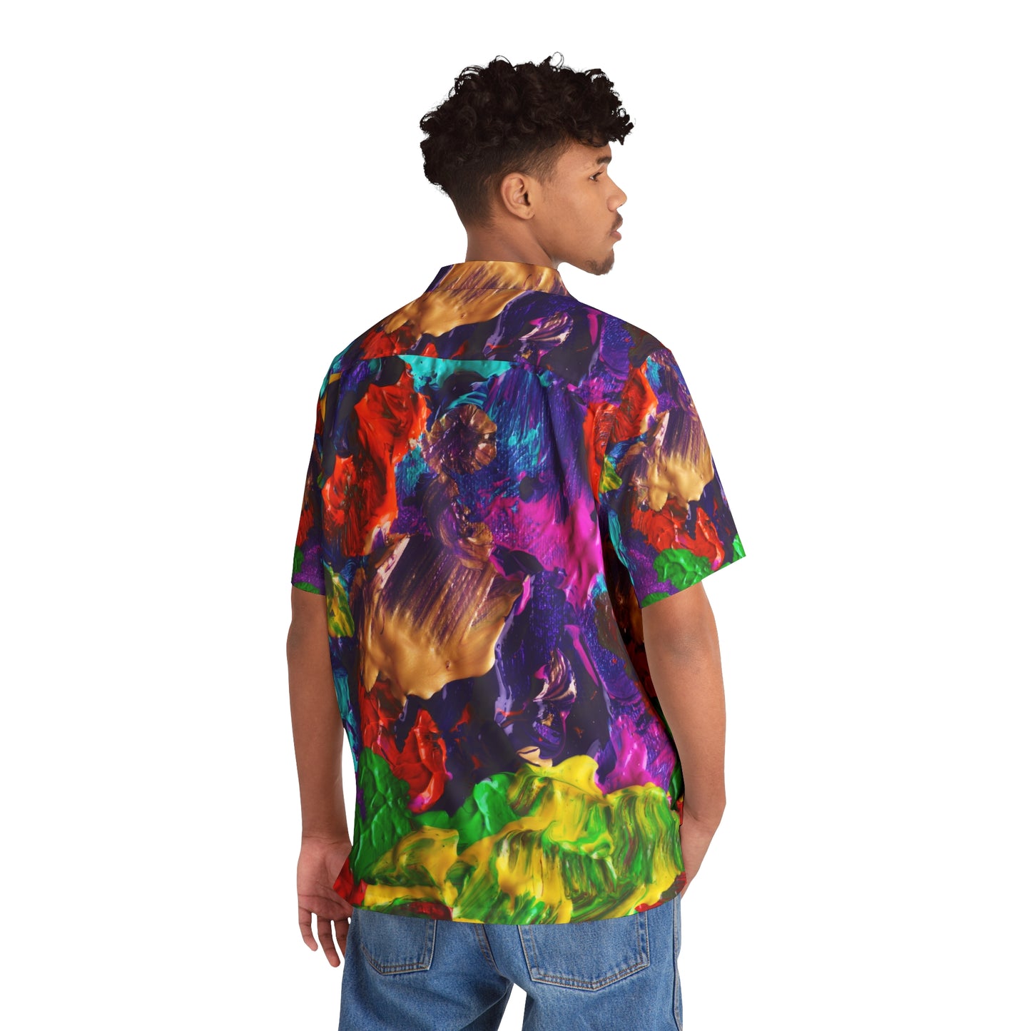 Peintures en couleurs - Chemise hawaïenne pour hommes Inovax