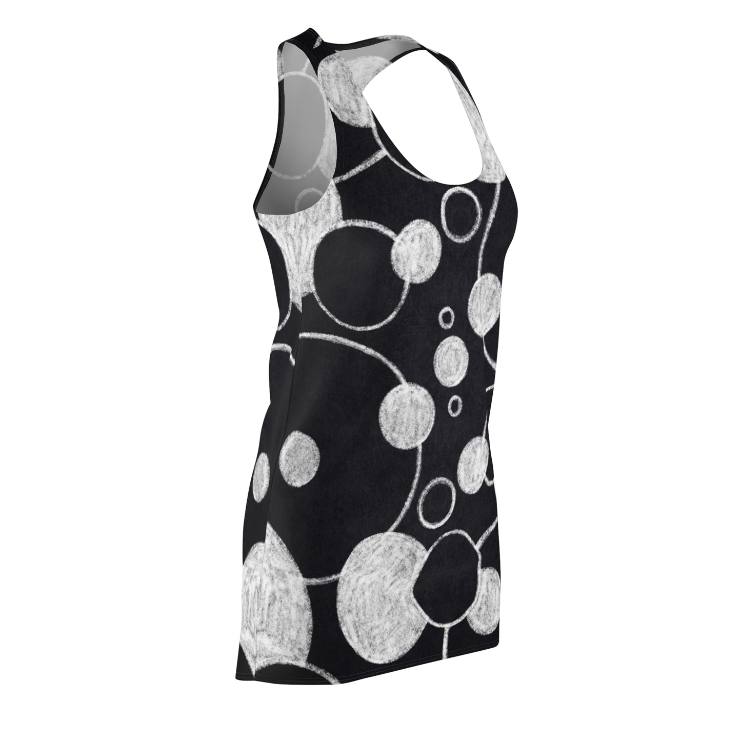 Black Dots - Inovax Women's Cut & Sew Racerback Dress