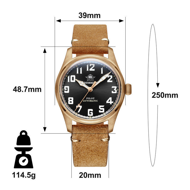 Reloj Automático Mecánico para Hombre Bronce